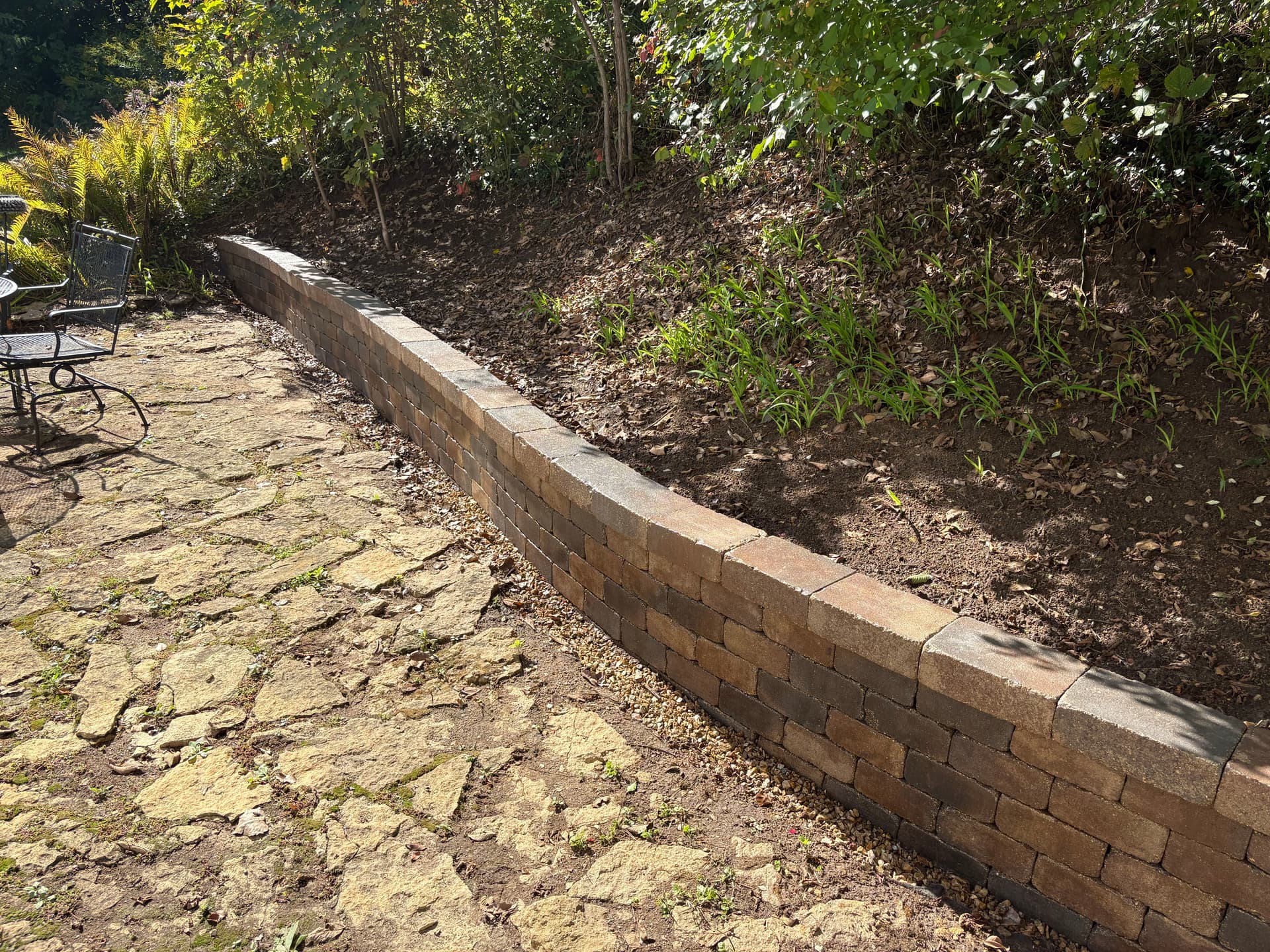 Improved Outdoor Space with a Segmental Block Retaining Wall