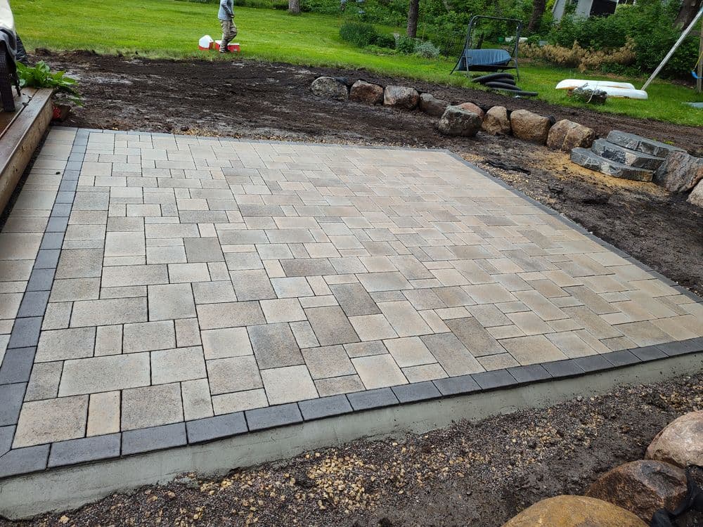 Gallery photos for Paver Patio and Boulder Wall Build in Mendota Heights, MN: Image #2