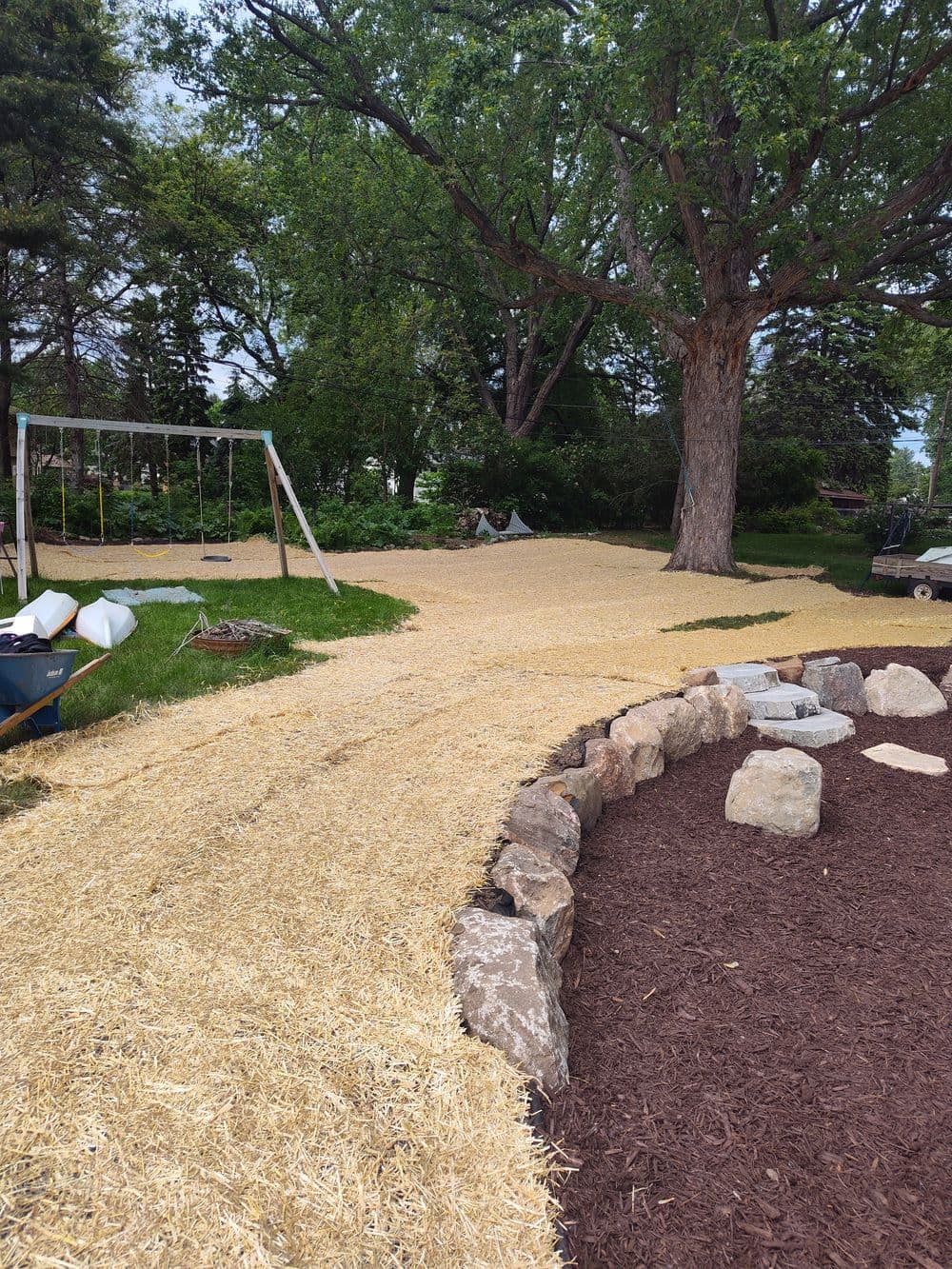 Gallery photos for Paver Patio and Boulder Wall Build in Mendota Heights, MN: Image #3
