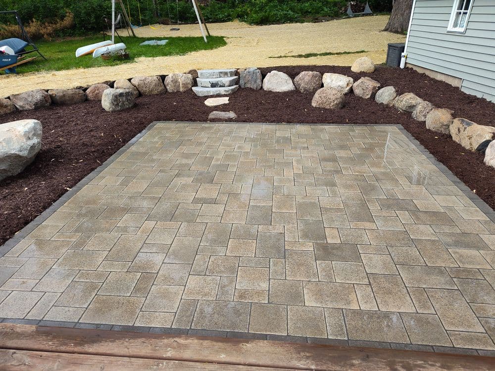 Project Paver Patio and Boulder Wall Build in Mendota Heights, MN image