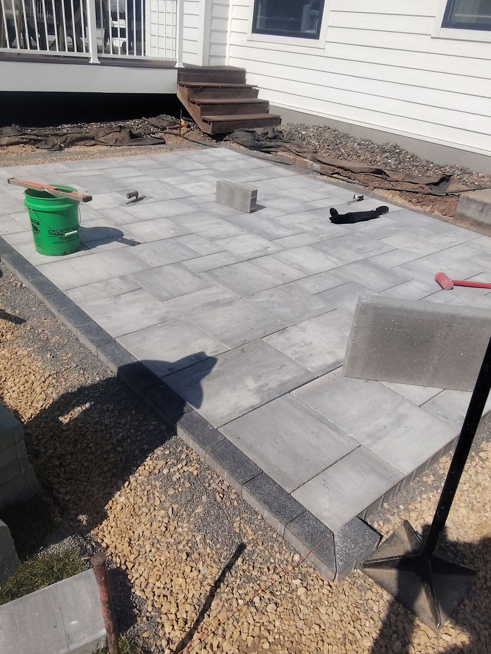 Gallery photos for Unilock Beacon Hill Paver Patio Install in Newport MN: Image #1