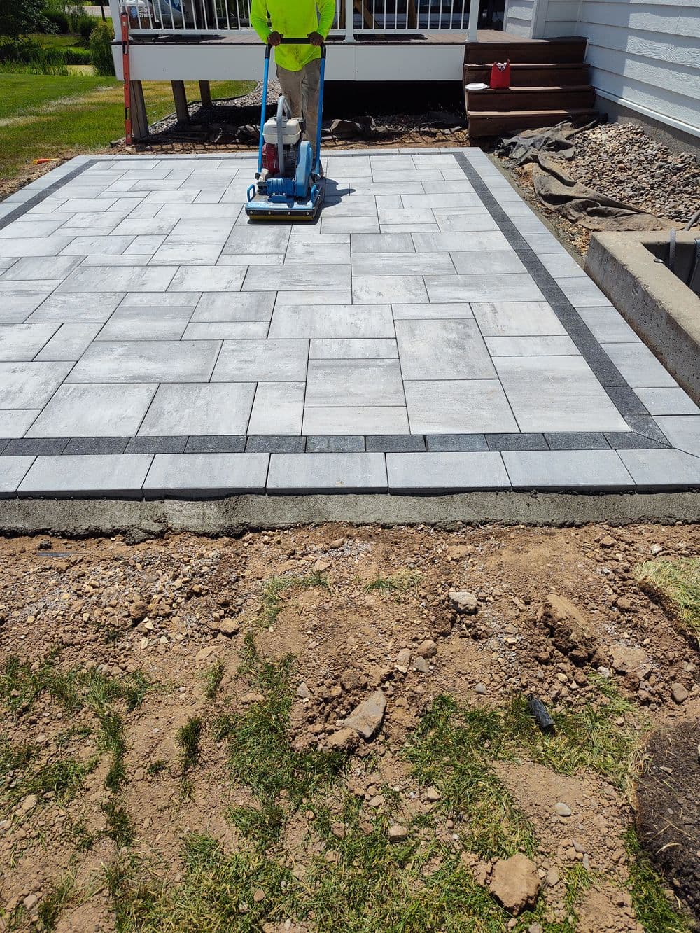 Project Unilock Beacon Hill Paver Patio Install in Newport MN image