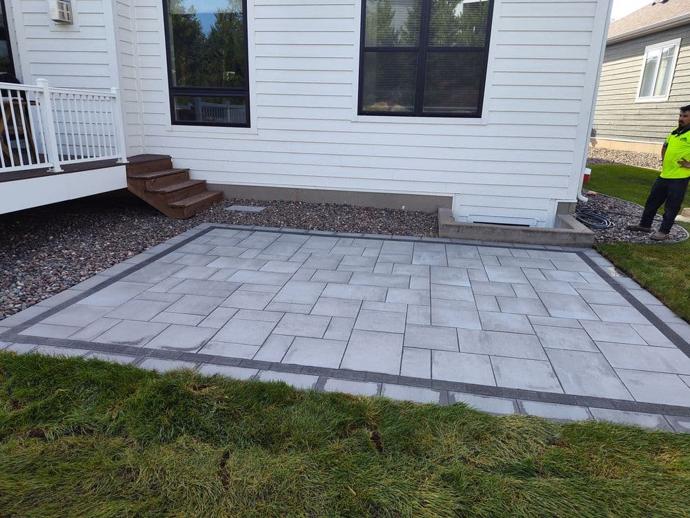 Gallery photos for Unilock Beacon Hill Paver Patio Install in Newport MN: Image #4