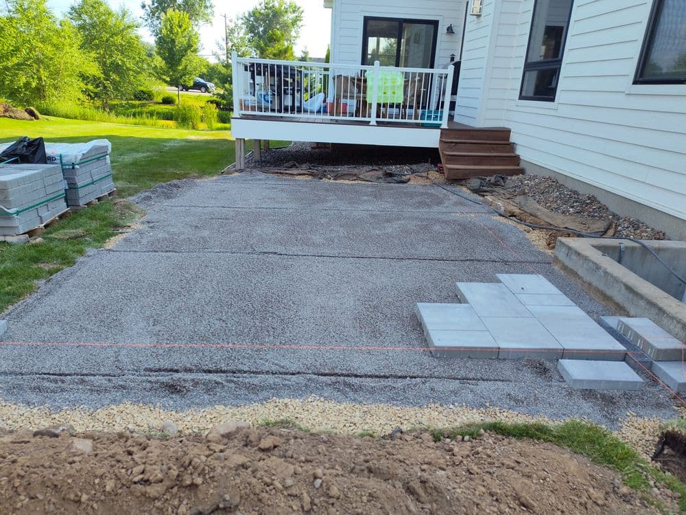 Gallery photos for Unilock Beacon Hill Paver Patio Install in Newport MN: Image #3