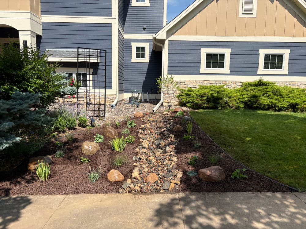 Gallery photos for Dry Creek Bed and Native Plant Garden Install in Woodbury: Image #3