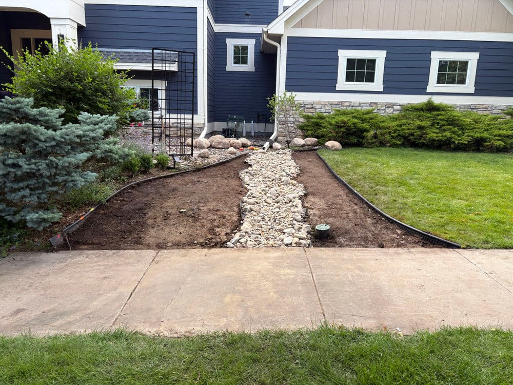 Gallery photos for Dry Creek Bed and Native Plant Garden Install in Woodbury: Image #2