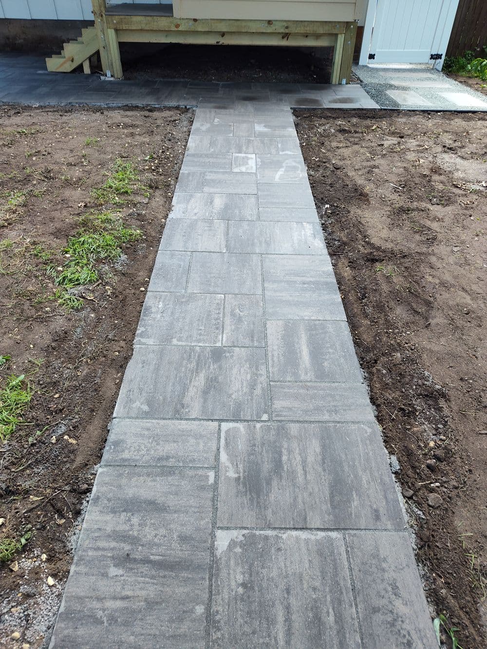 Gallery photos for Paver Patio, Walkway and Stepper Path Install in St. Paul: Image #3