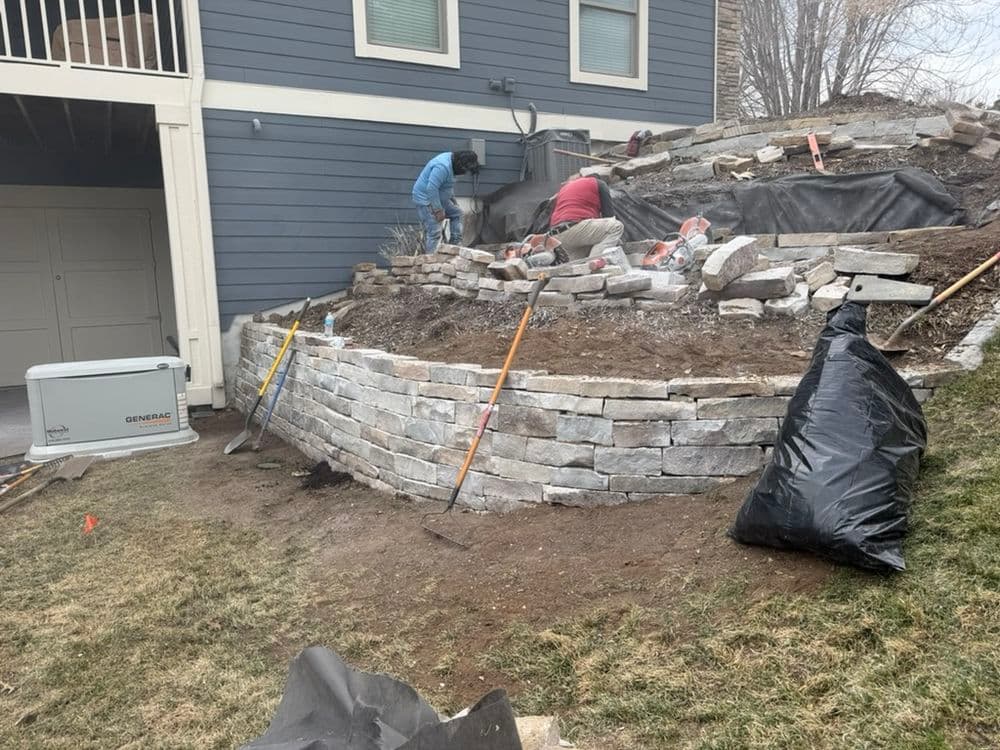 Gallery photos for Retaining Wall Rebuild in Hudson WI: Image #3