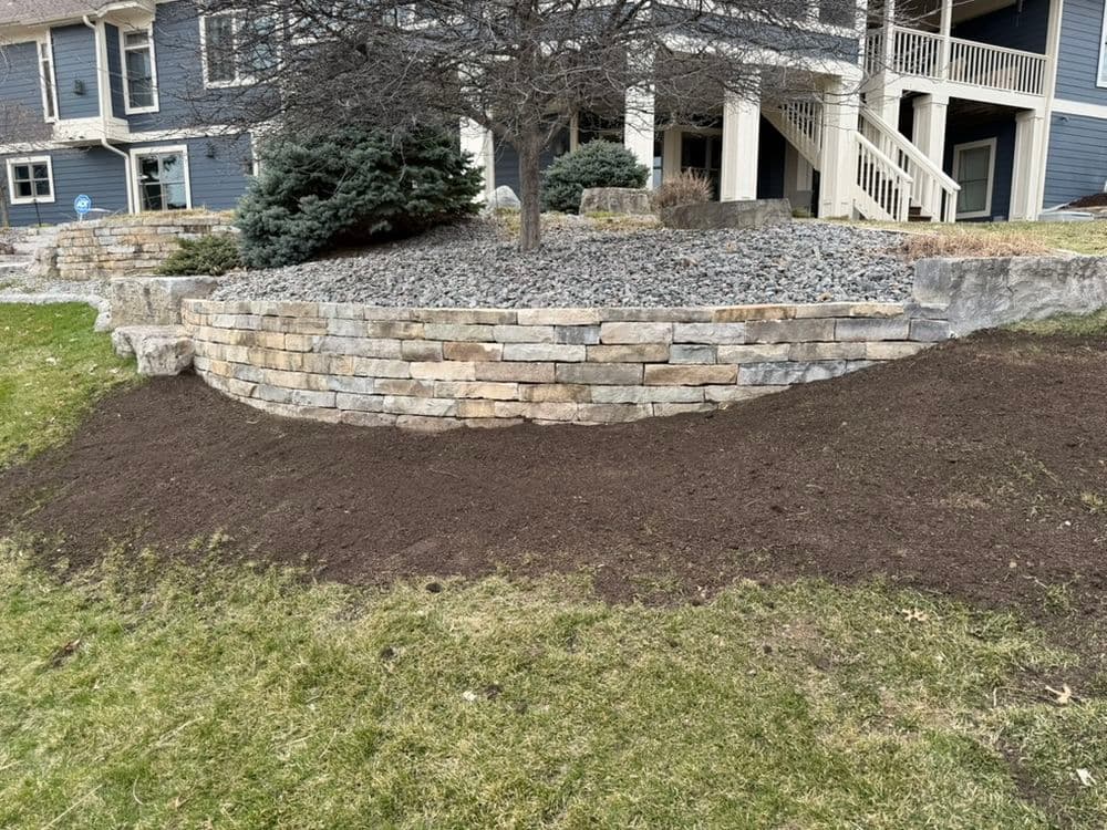 Gallery photos for Retaining Wall Rebuild in Hudson WI: Image #1
