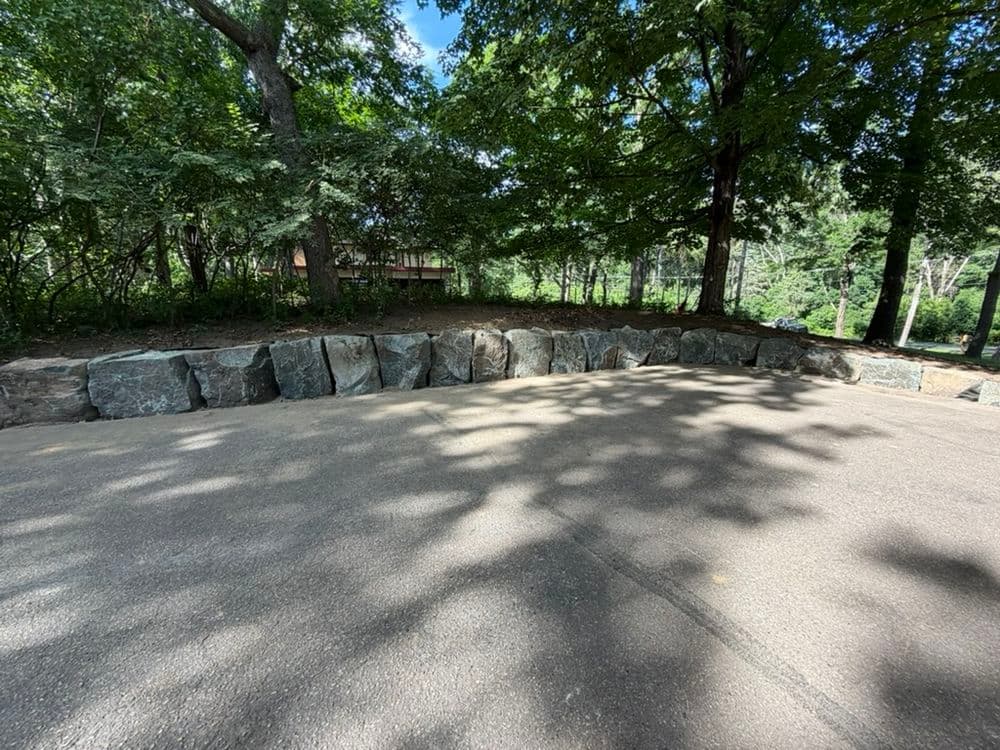 Trap Rock Boulder Walls in St Paul image