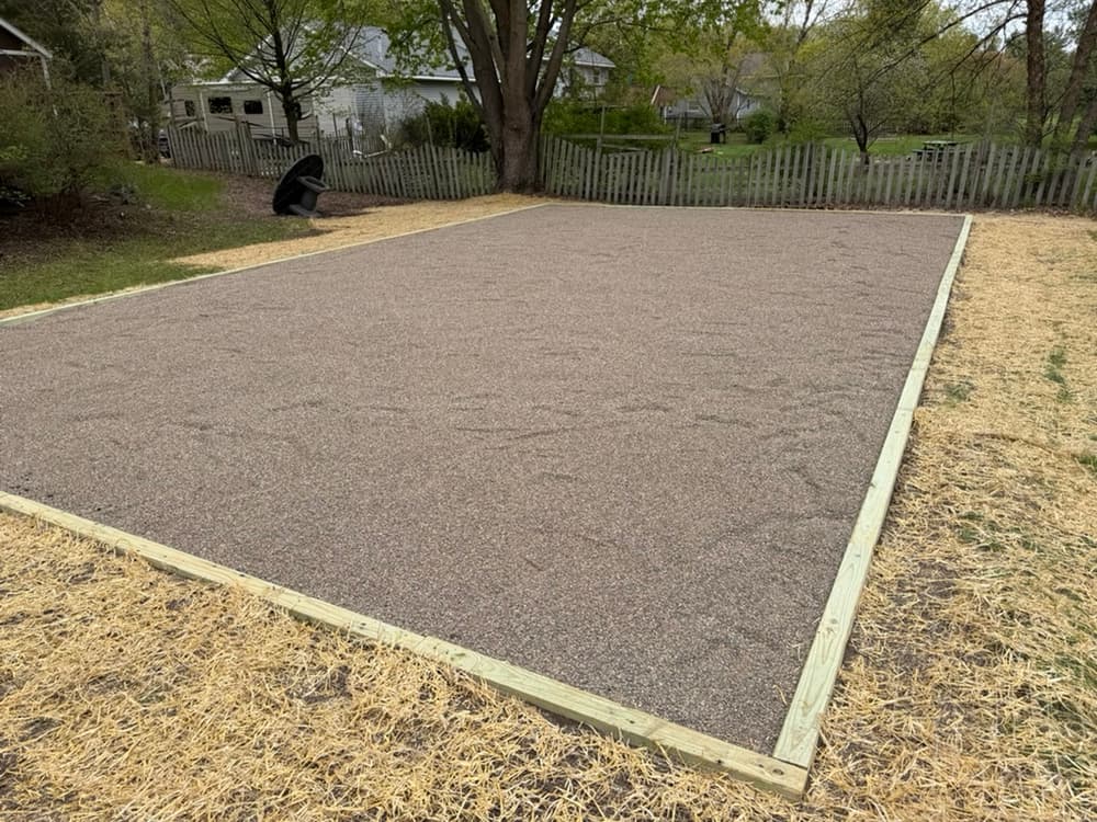 Gallery photos for Circular Paver Patio and Kids Play Area Build in Cottage Grove: Image #1