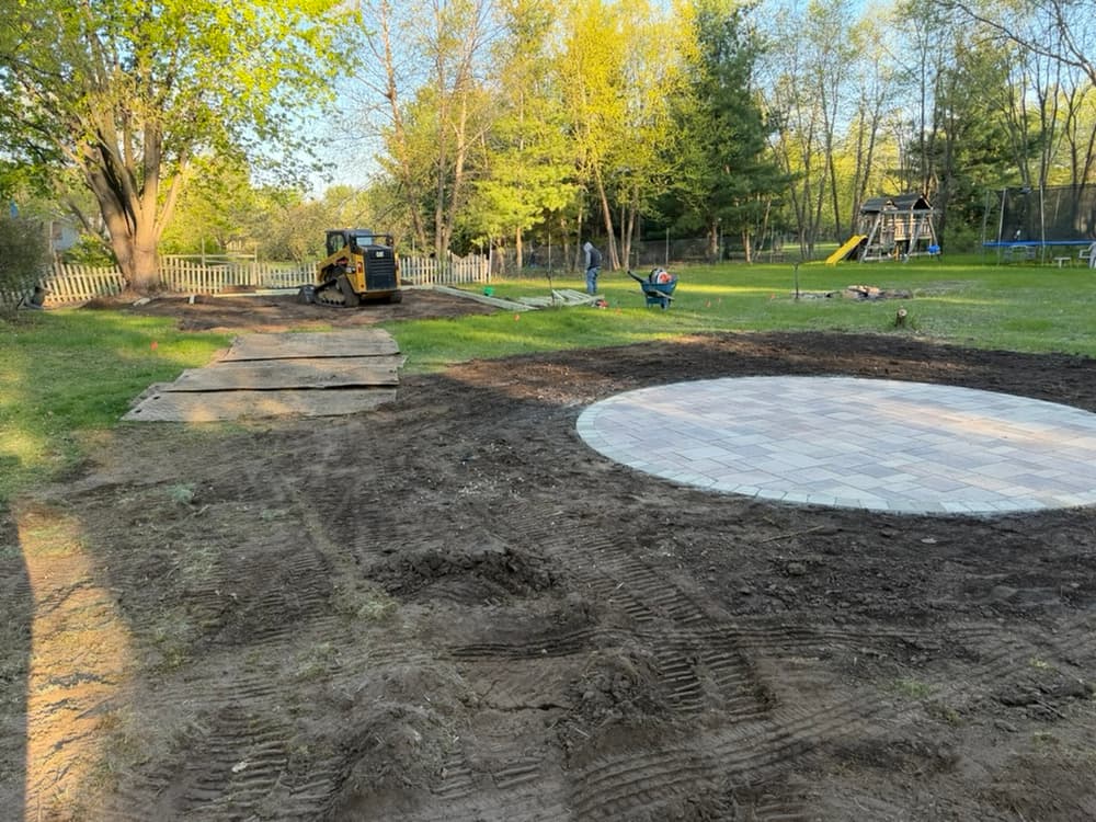 Gallery photos for Circular Paver Patio and Kids Play Area Build in Cottage Grove: Image #2