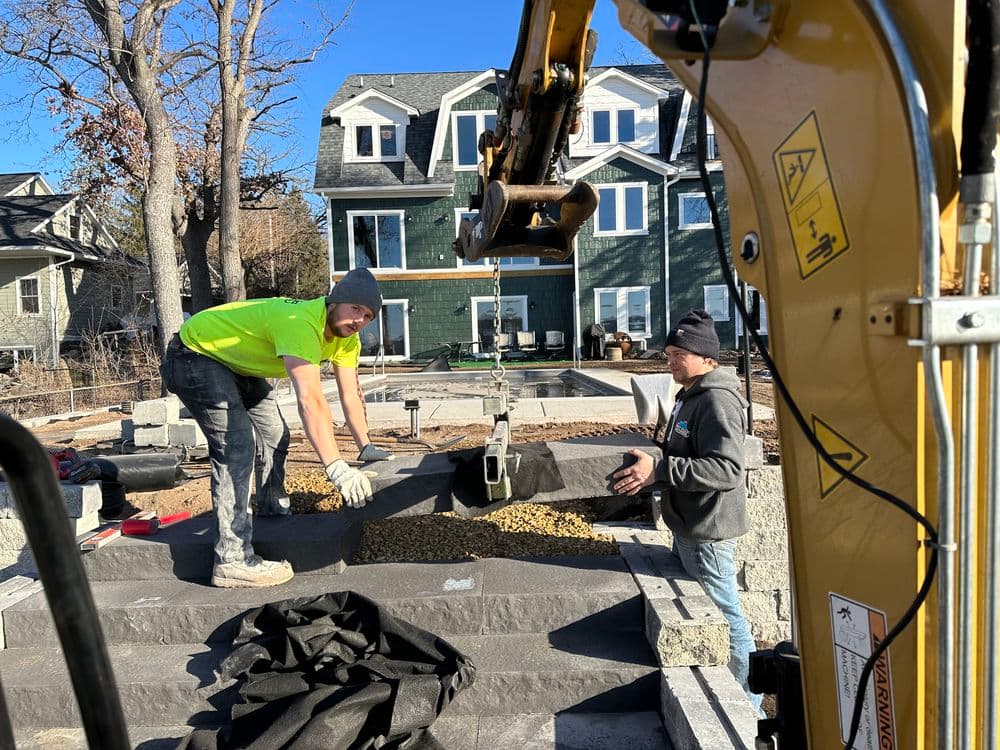 Gallery photos for New Home Build with Retaining Walls and Landscaping in Mahtomedi MN: Image #3