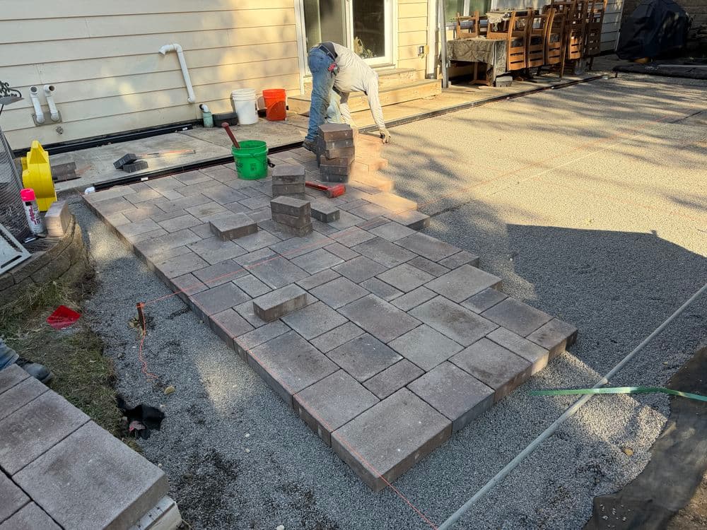 Gallery photos for Backyard Paver Patio Build in Woodbury: Image #3
